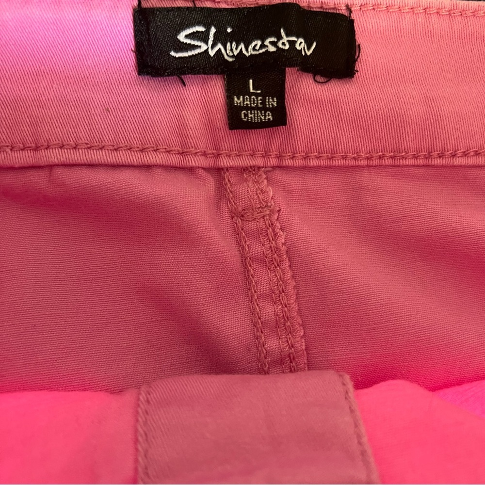 Shinestar Pink Button-Down Mini Skirt - Picture 4 of 4